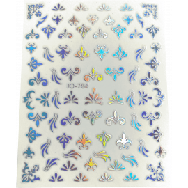 Stickers - Ornements fleurs holographiques