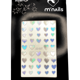 14-Stickers cœurs holographiques