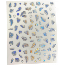 23-Stickers feuilles holographiques