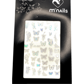 37-Stickers papillons holographiques 3