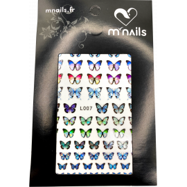 38-Stickers papillons colorés