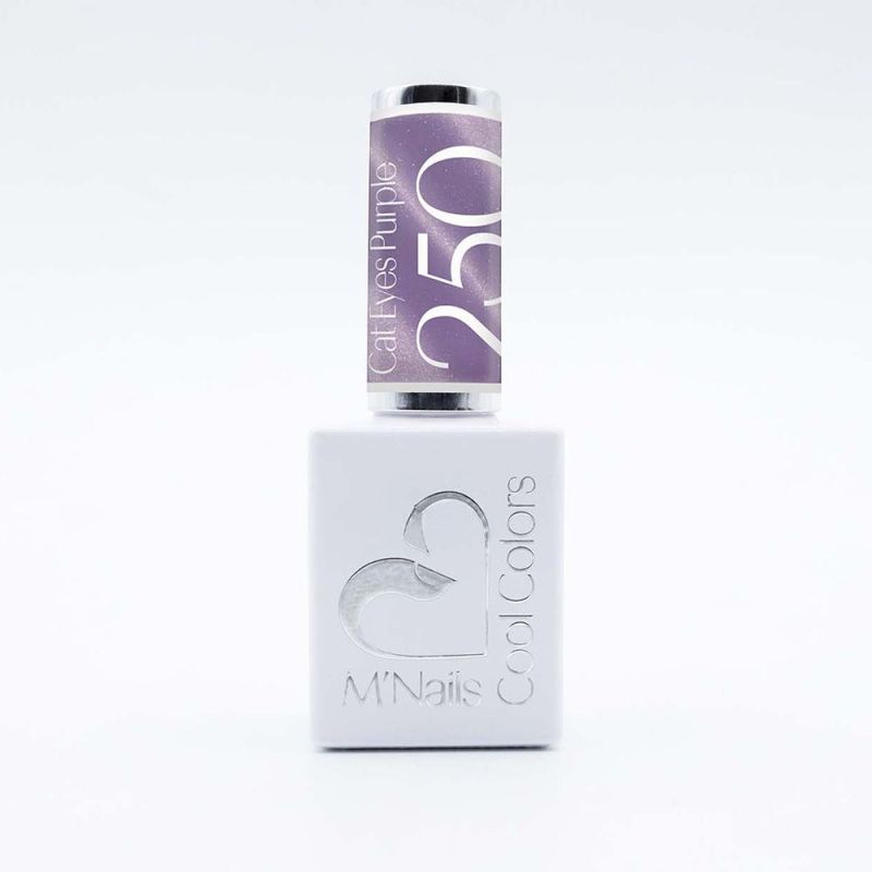 Cool colors 250 - Glass Cat Eyes - Purple  - 2