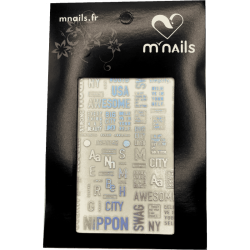 Stickers - Écritures majuscules holographiques  - 1