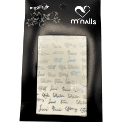 Stickers - Écritures calligraphiques holographiques  - 1