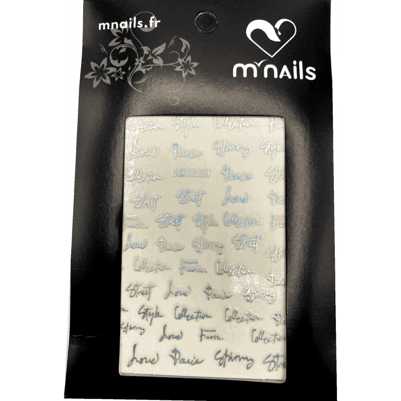 Stickers - Écritures calligraphiques holographiques  - 1