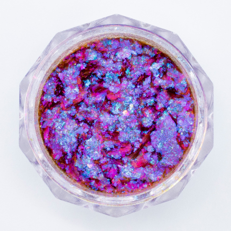 Blue fire flakes