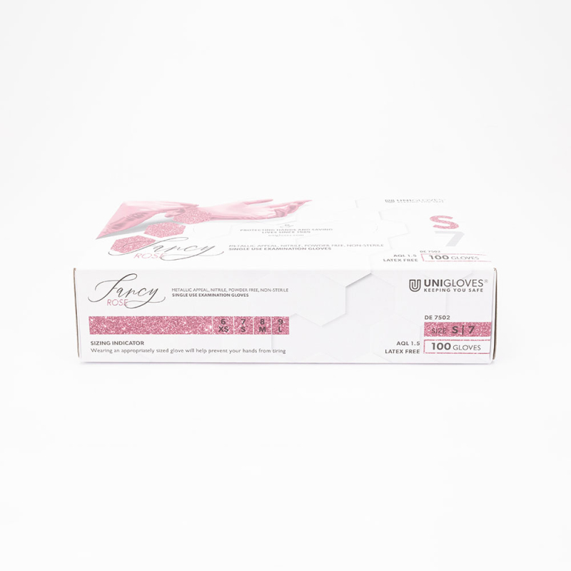 Gants Premium Nitrile Fancy Rose - 100pcs - UNIGLOVES  - 2