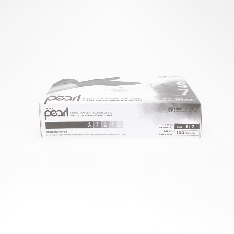 Gants Premium Nitrile Black Pearl - 100 pcs - UNIGLOVES  - 2