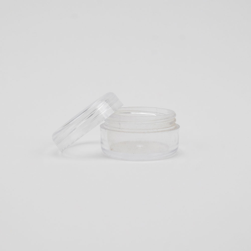 Lot de 10 pots transparents 3g - Rangement nail art