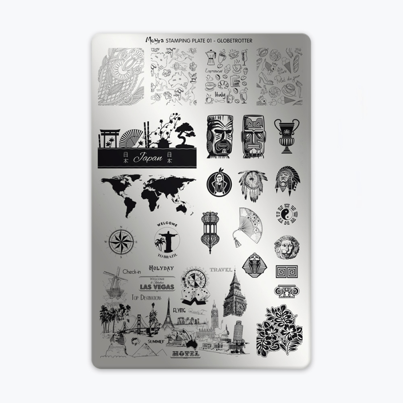 Plaque 01 - Globetrotter  - 1