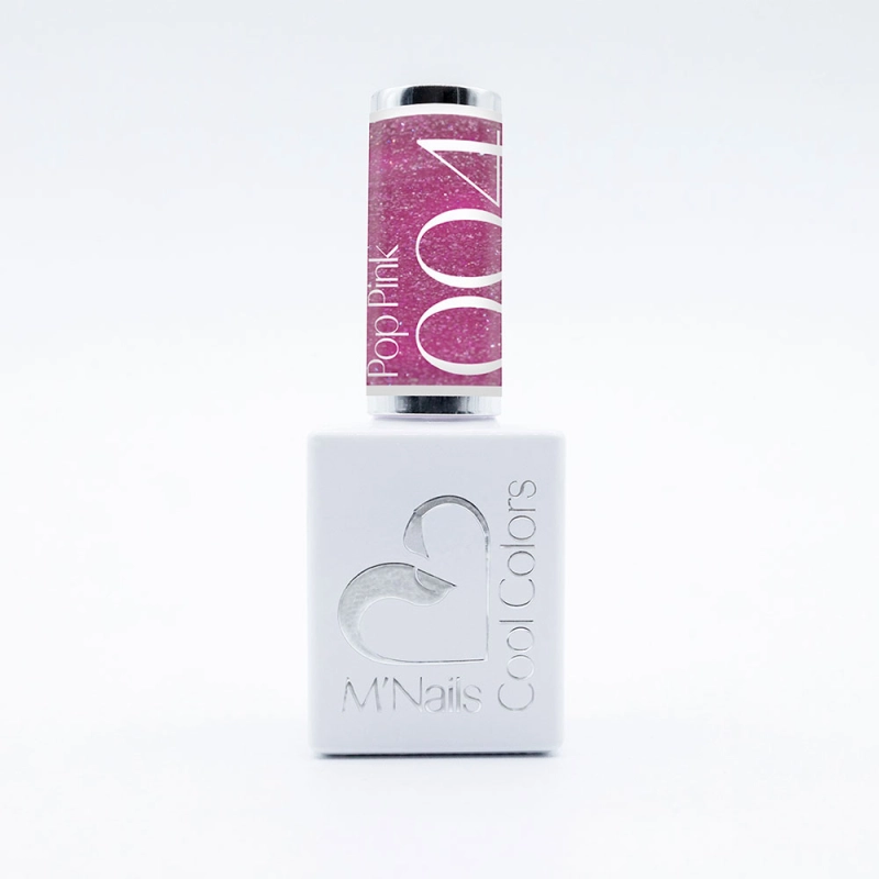 Cool Colors Pop Pink - Vernis semi permanent rose pailleté