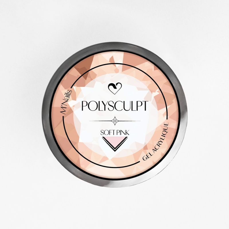 Polysculpt Soft Pink - Acrygel rose