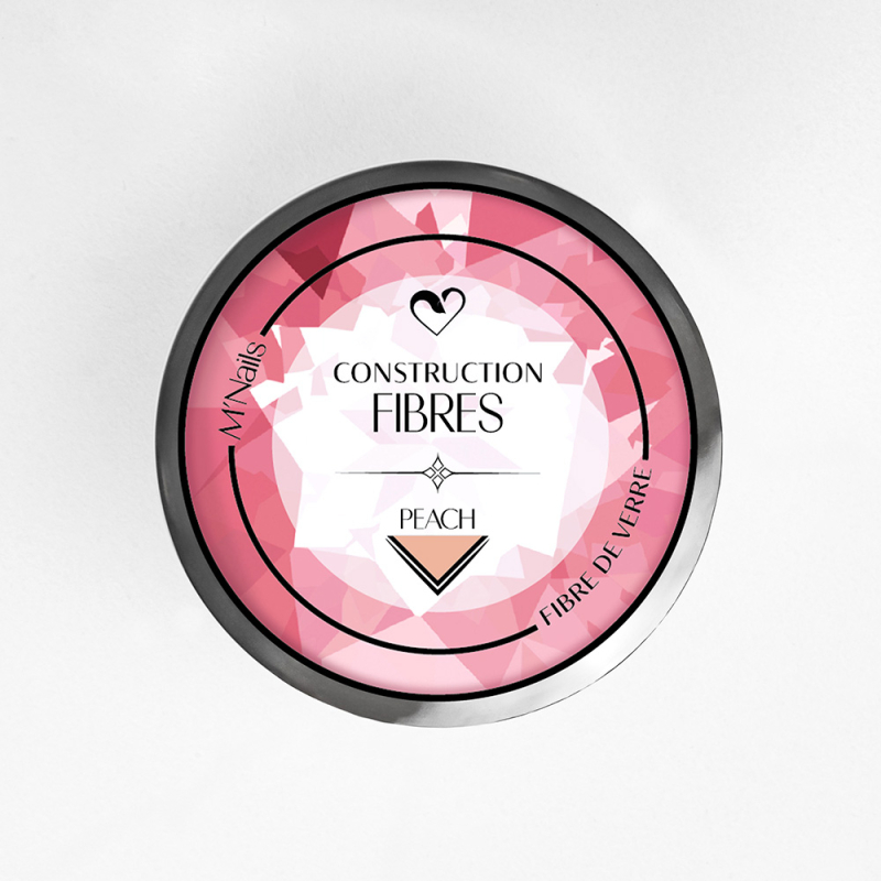 Construction Fibres Peach - Gel rigide pêche