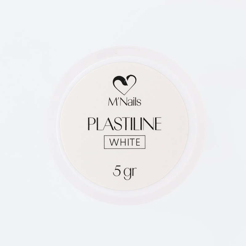 Plastiline White - Gel pour réaliser des Nail art en 3D